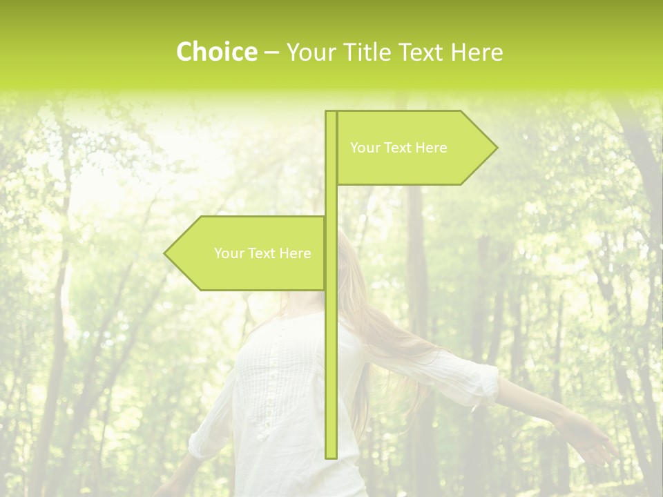 Individuality Sundress Freshness PowerPoint Template