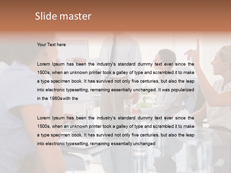 Graph Chart Partnership PowerPoint Template