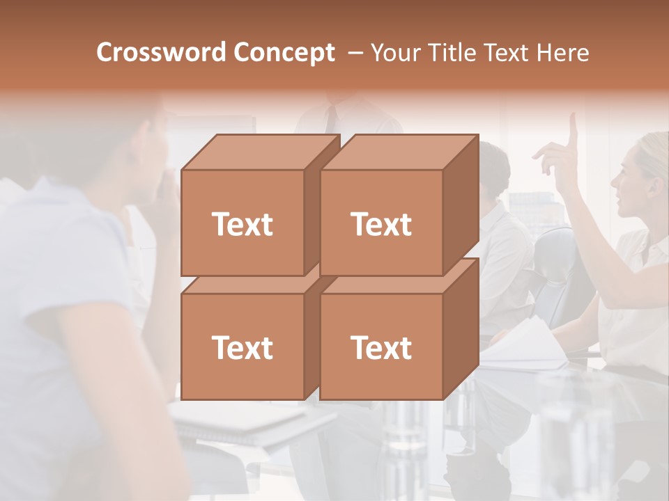 Graph Chart Partnership PowerPoint Template