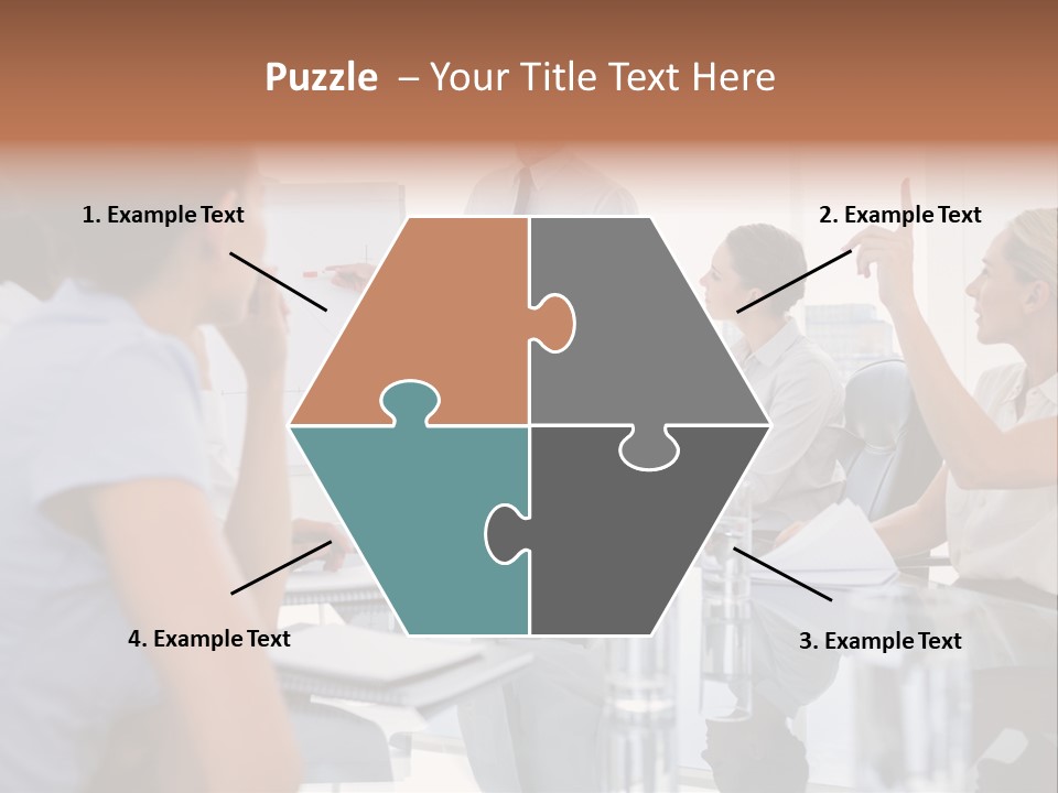 Graph Chart Partnership PowerPoint Template