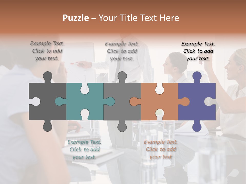 Graph Chart Partnership PowerPoint Template