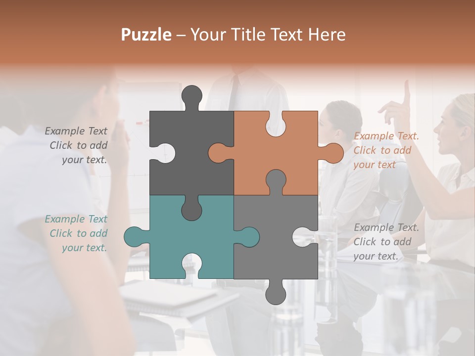 Graph Chart Partnership PowerPoint Template