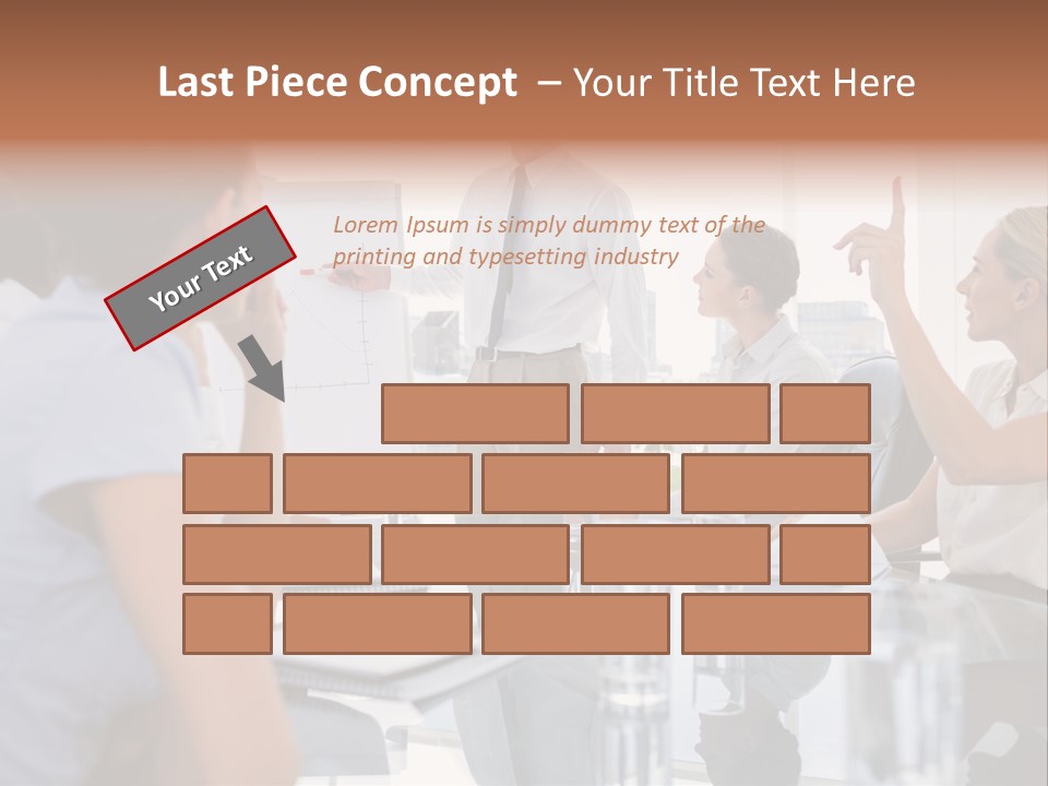 Graph Chart Partnership PowerPoint Template
