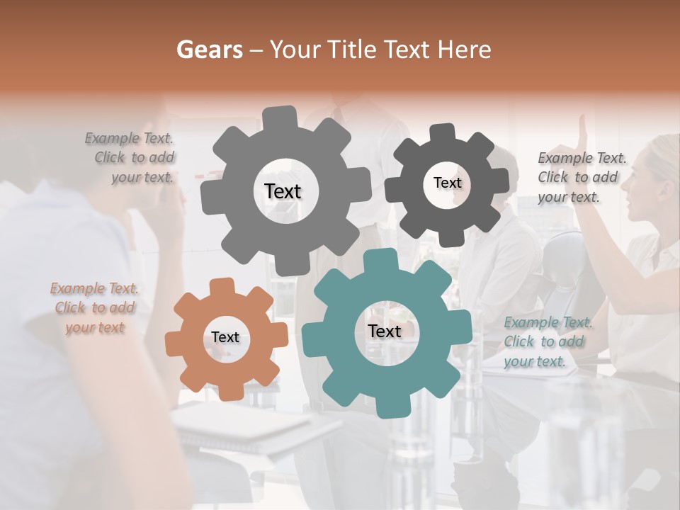 Graph Chart Partnership PowerPoint Template