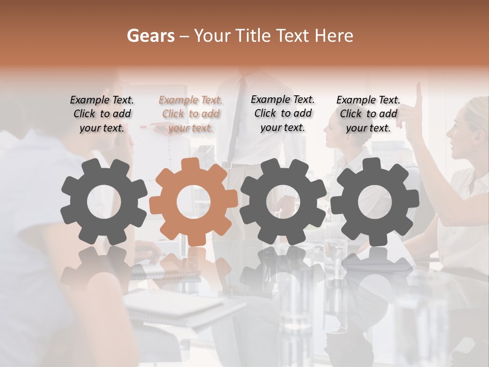 Graph Chart Partnership PowerPoint Template