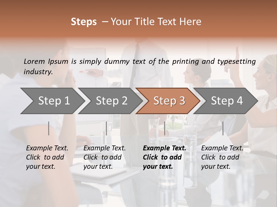 Graph Chart Partnership PowerPoint Template