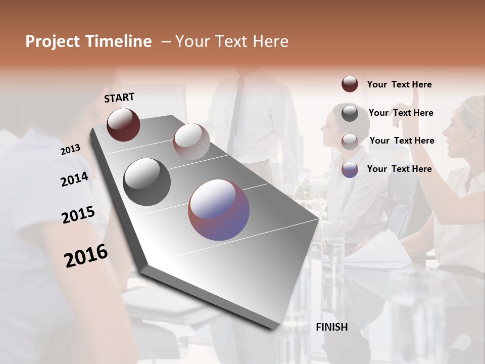 Graph Chart Partnership PowerPoint Template