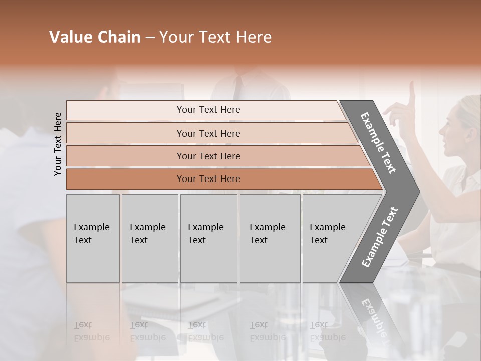 Graph Chart Partnership PowerPoint Template