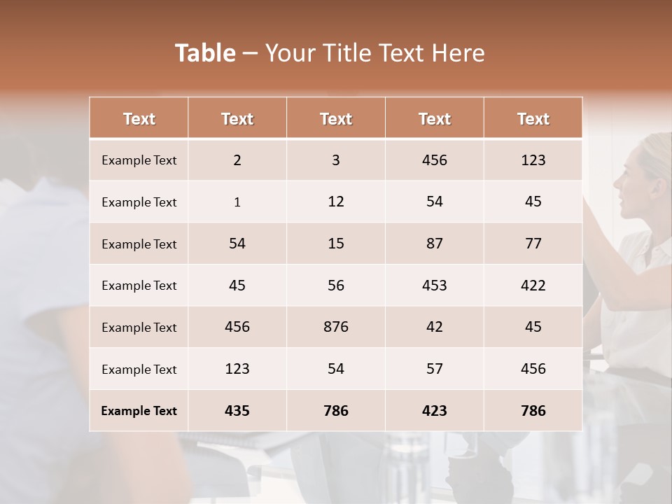 Graph Chart Partnership PowerPoint Template