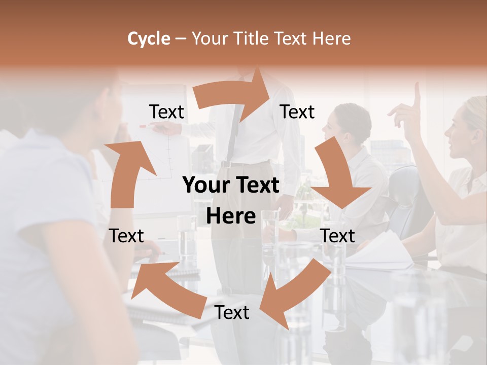 Graph Chart Partnership PowerPoint Template
