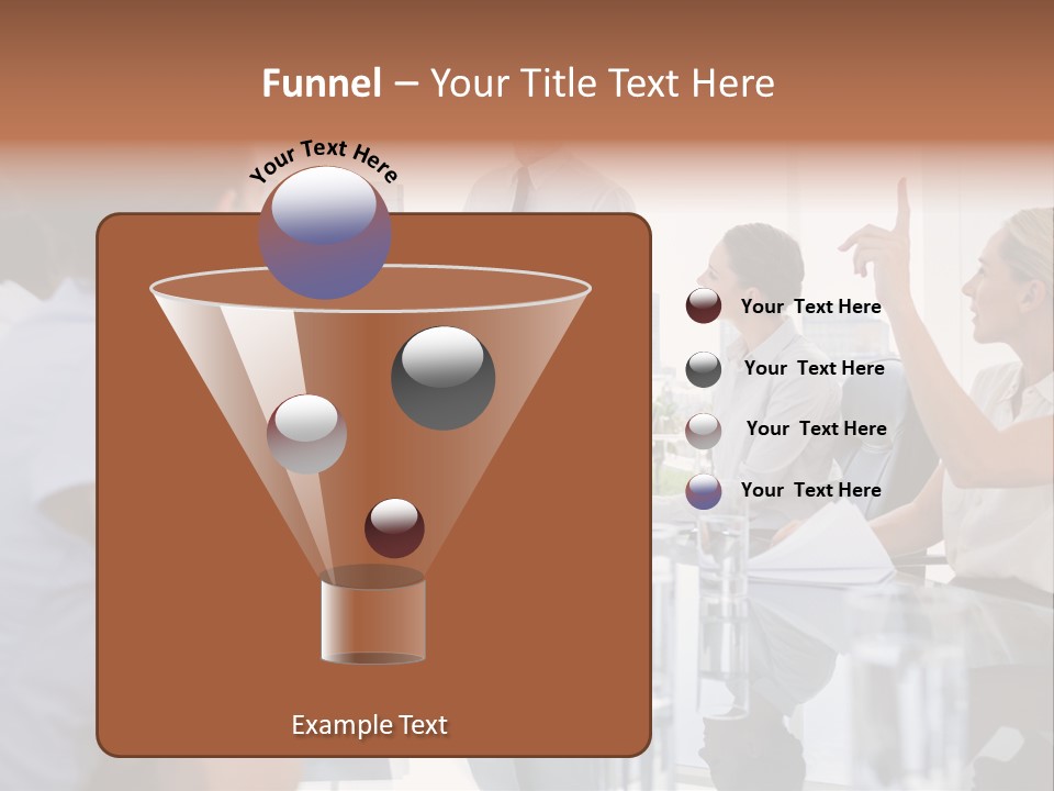 Graph Chart Partnership PowerPoint Template