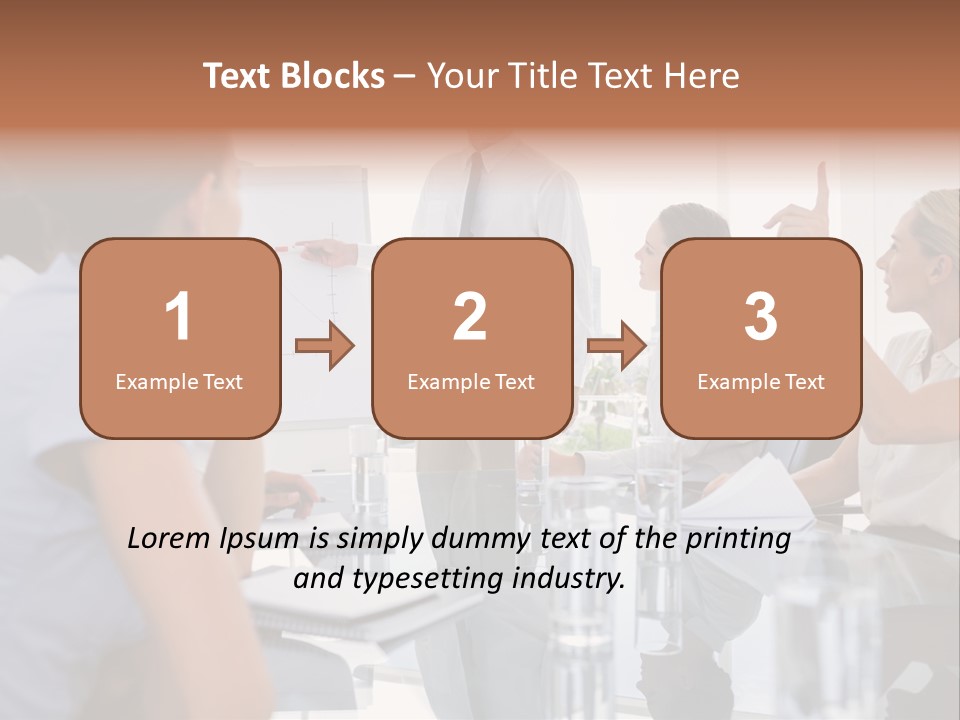 Graph Chart Partnership PowerPoint Template