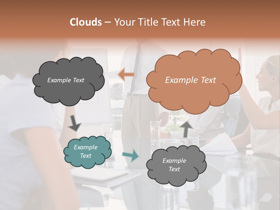 Graph Chart Partnership PowerPoint Template