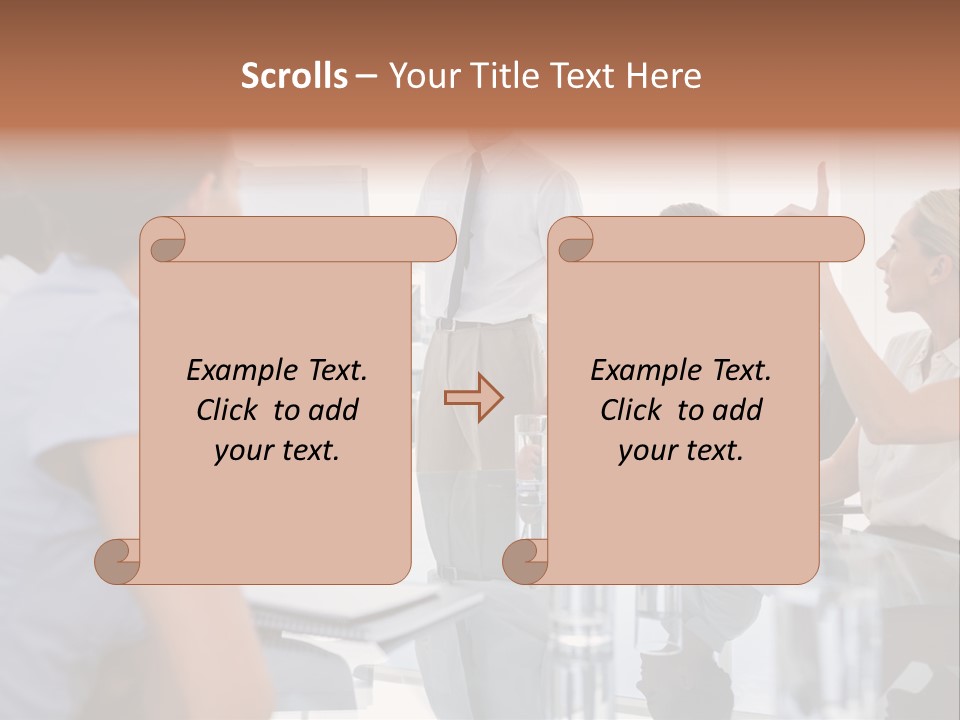 Graph Chart Partnership PowerPoint Template