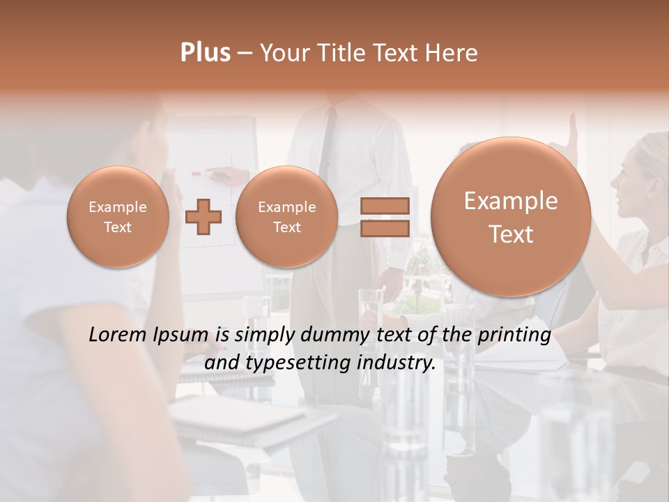 Graph Chart Partnership PowerPoint Template