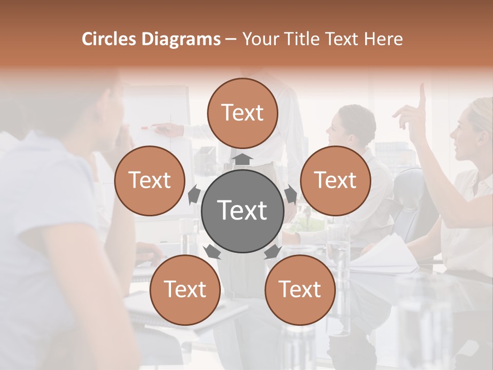 Graph Chart Partnership PowerPoint Template