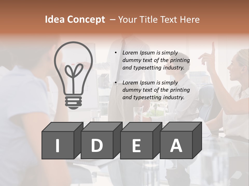 Graph Chart Partnership PowerPoint Template