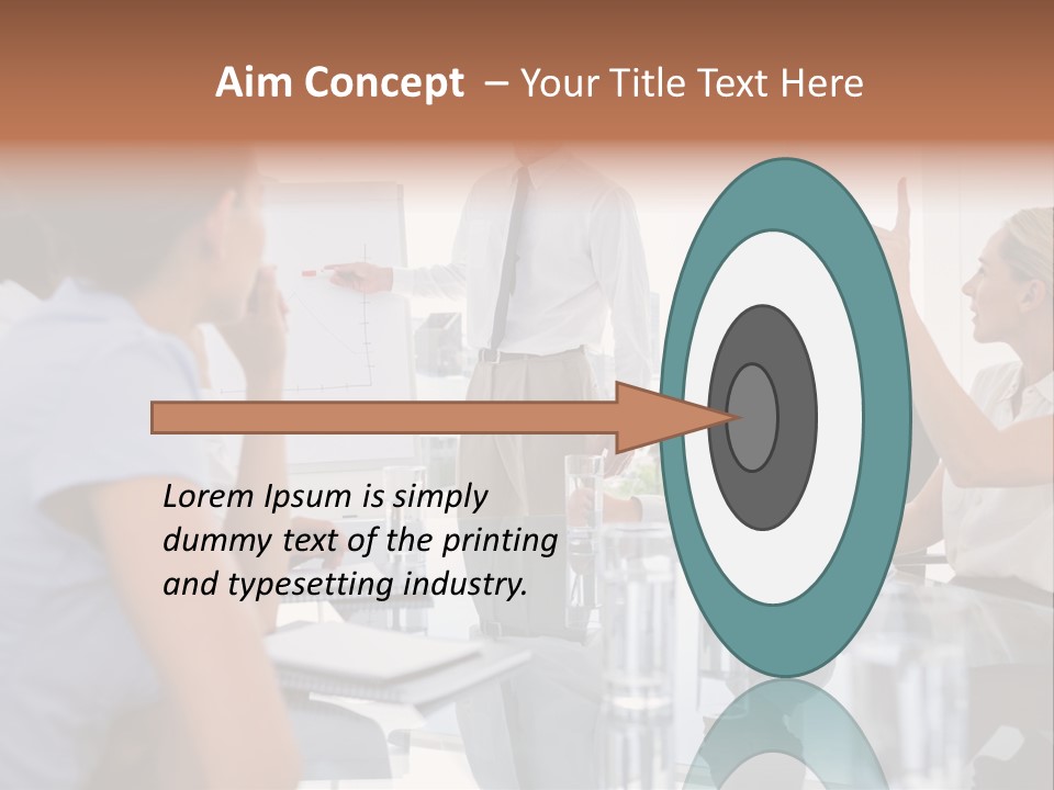 Graph Chart Partnership PowerPoint Template