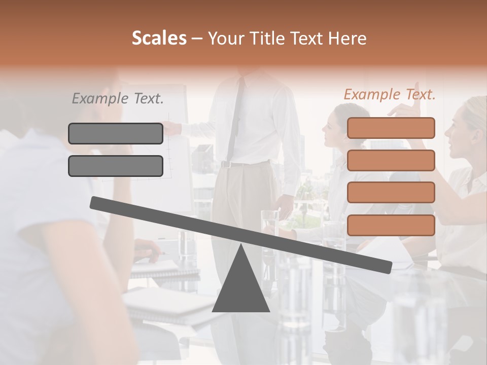 Graph Chart Partnership PowerPoint Template