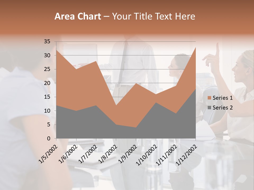 Graph Chart Partnership PowerPoint Template