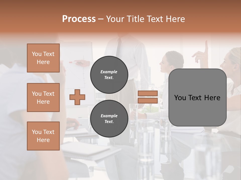 Graph Chart Partnership PowerPoint Template