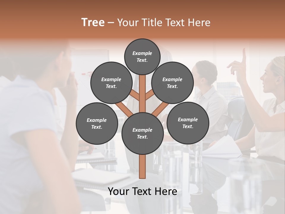 Graph Chart Partnership PowerPoint Template