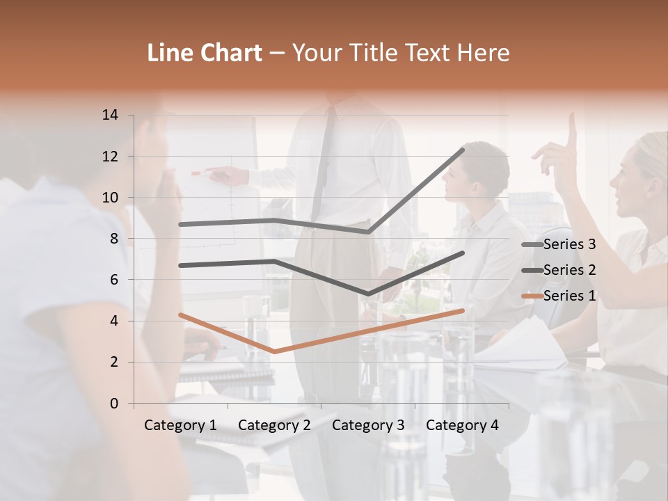 Graph Chart Partnership PowerPoint Template