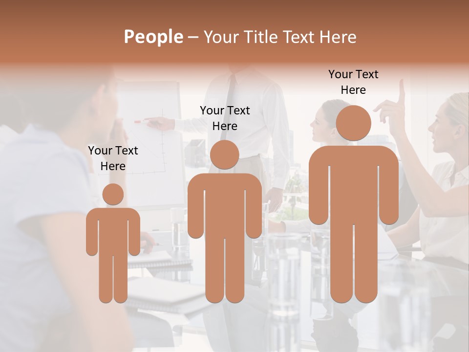 Graph Chart Partnership PowerPoint Template
