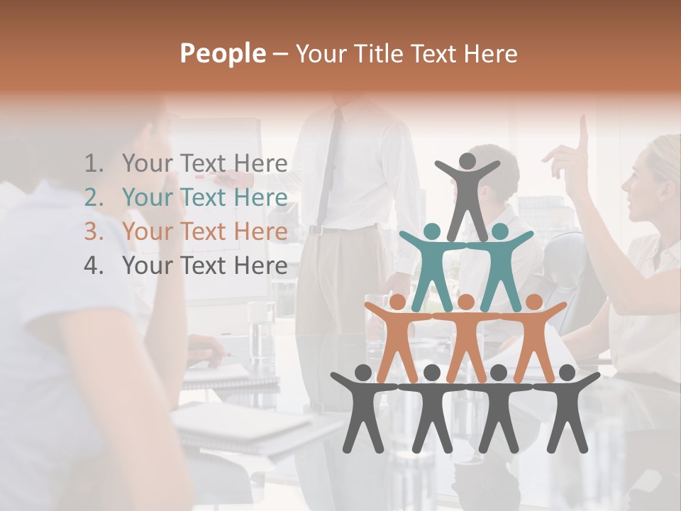 Graph Chart Partnership PowerPoint Template