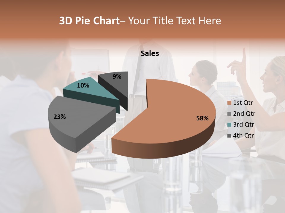 Graph Chart Partnership PowerPoint Template