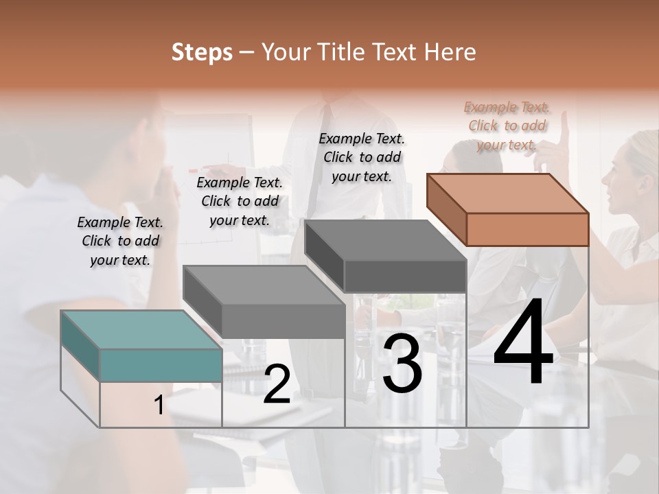 Graph Chart Partnership PowerPoint Template