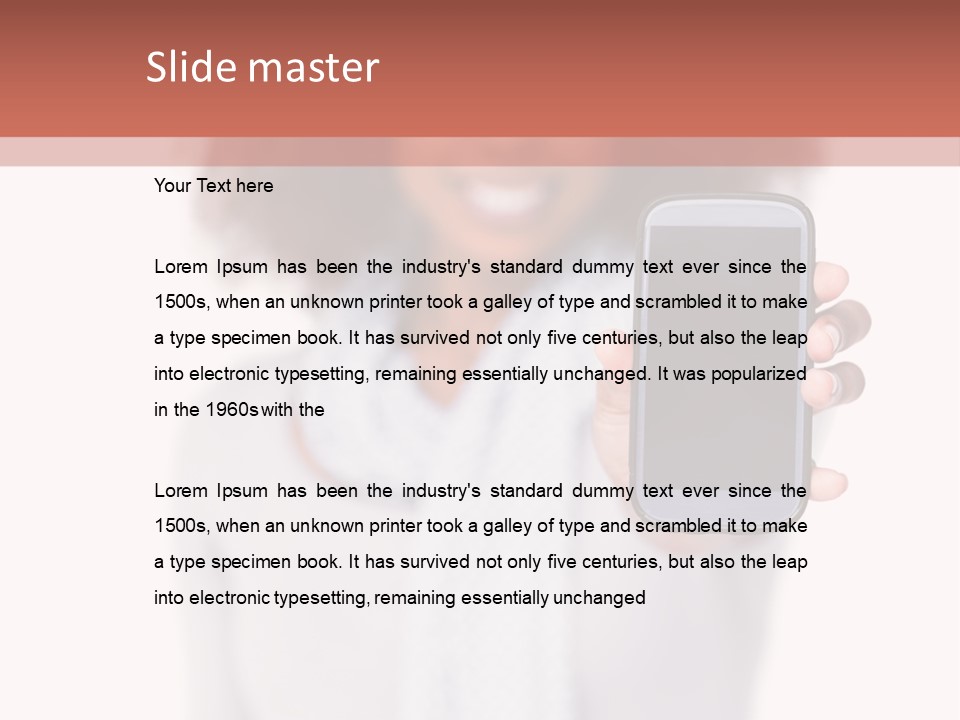 Looking At Camera Scarf Frizzy PowerPoint Template