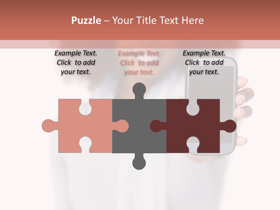 Looking At Camera Scarf Frizzy PowerPoint Template