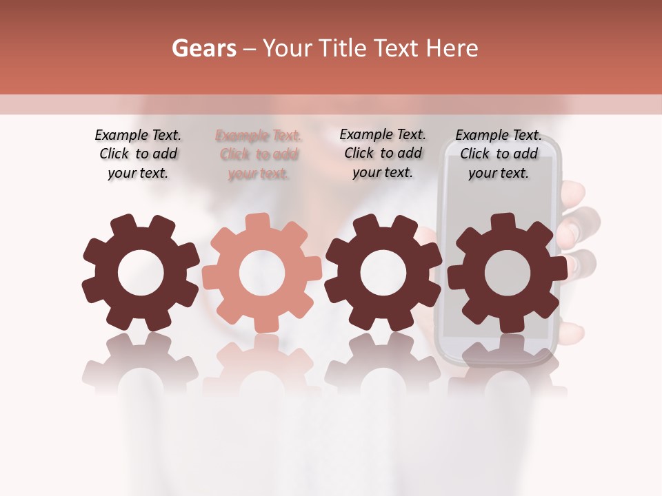 Looking At Camera Scarf Frizzy PowerPoint Template