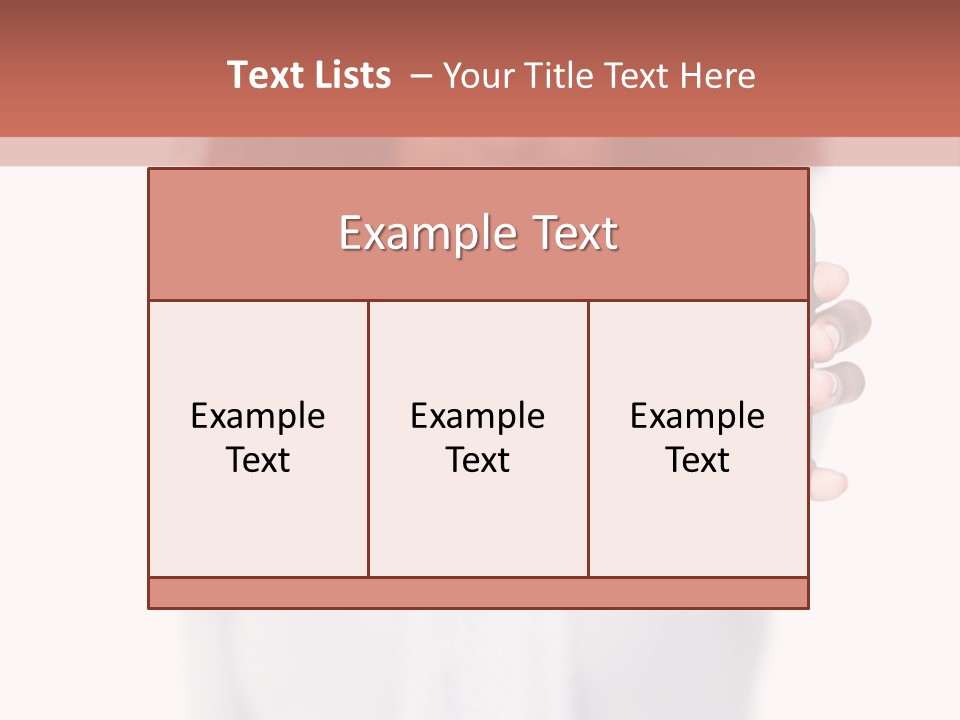 Looking At Camera Scarf Frizzy PowerPoint Template