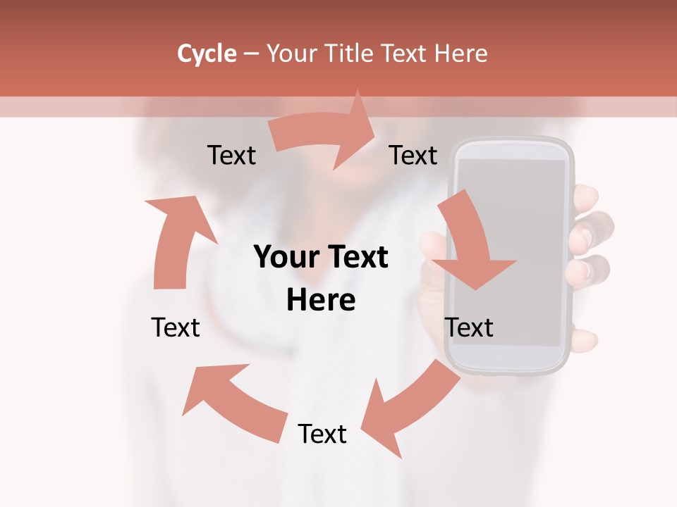 Looking At Camera Scarf Frizzy PowerPoint Template