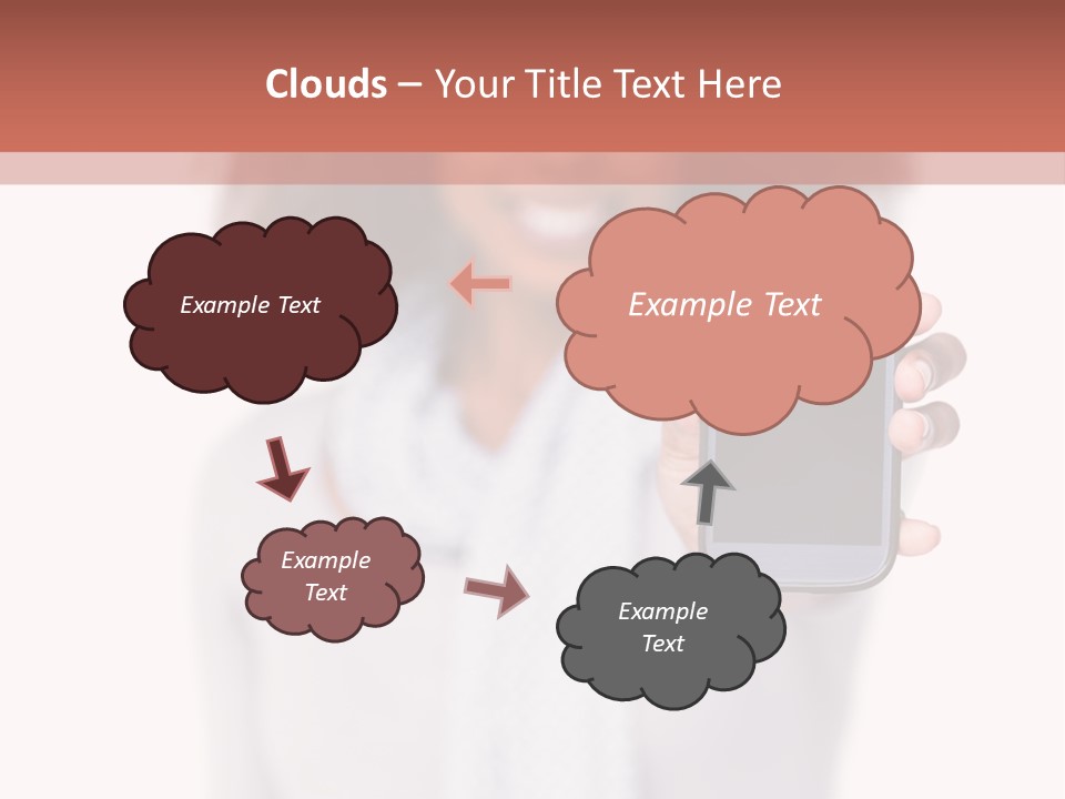 Looking At Camera Scarf Frizzy PowerPoint Template