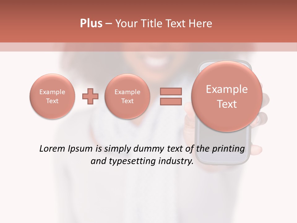 Looking At Camera Scarf Frizzy PowerPoint Template