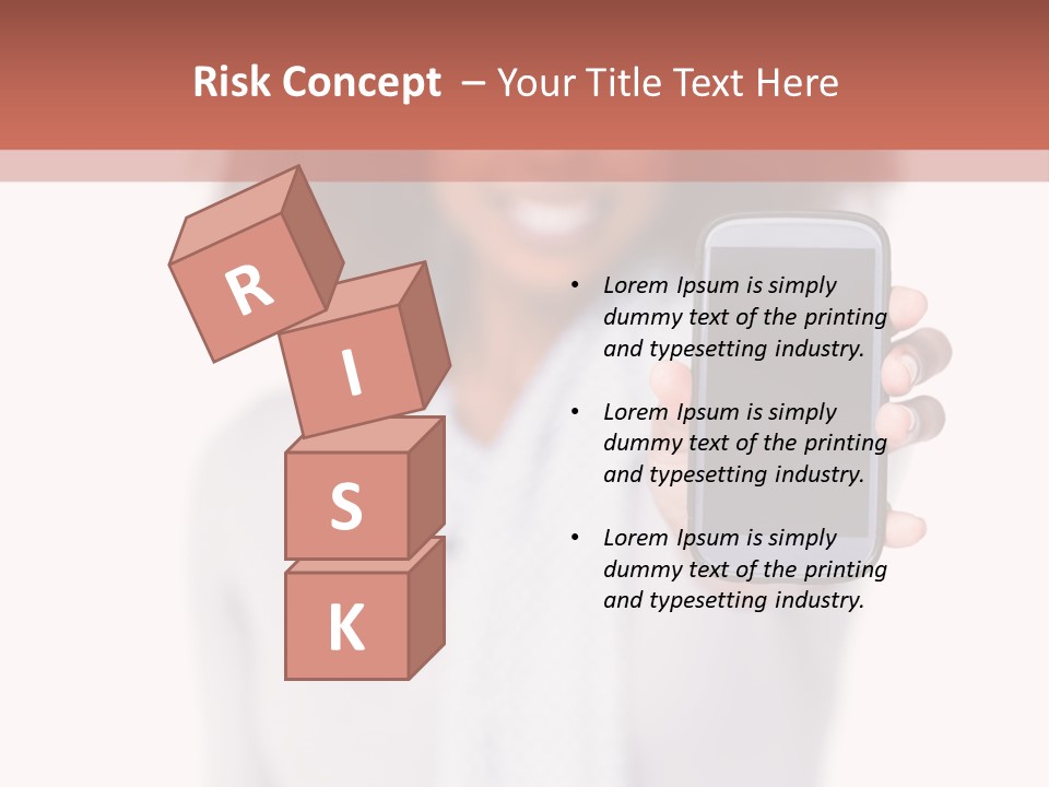 Looking At Camera Scarf Frizzy PowerPoint Template