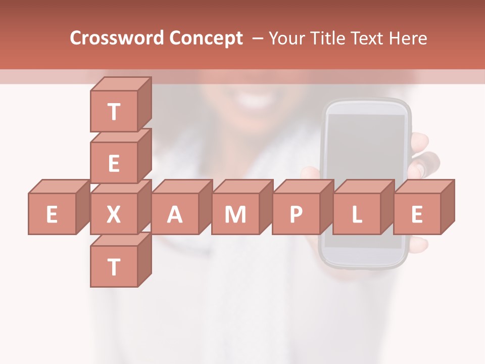 Looking At Camera Scarf Frizzy PowerPoint Template