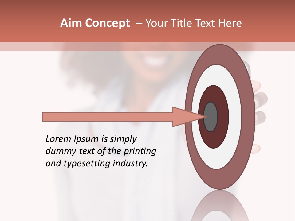 Looking At Camera Scarf Frizzy PowerPoint Template