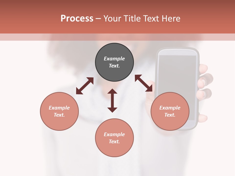 Looking At Camera Scarf Frizzy PowerPoint Template