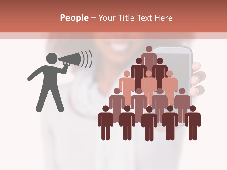 Looking At Camera Scarf Frizzy PowerPoint Template