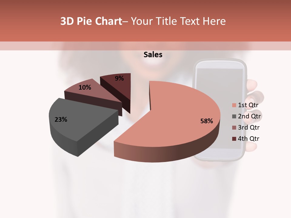 Looking At Camera Scarf Frizzy PowerPoint Template