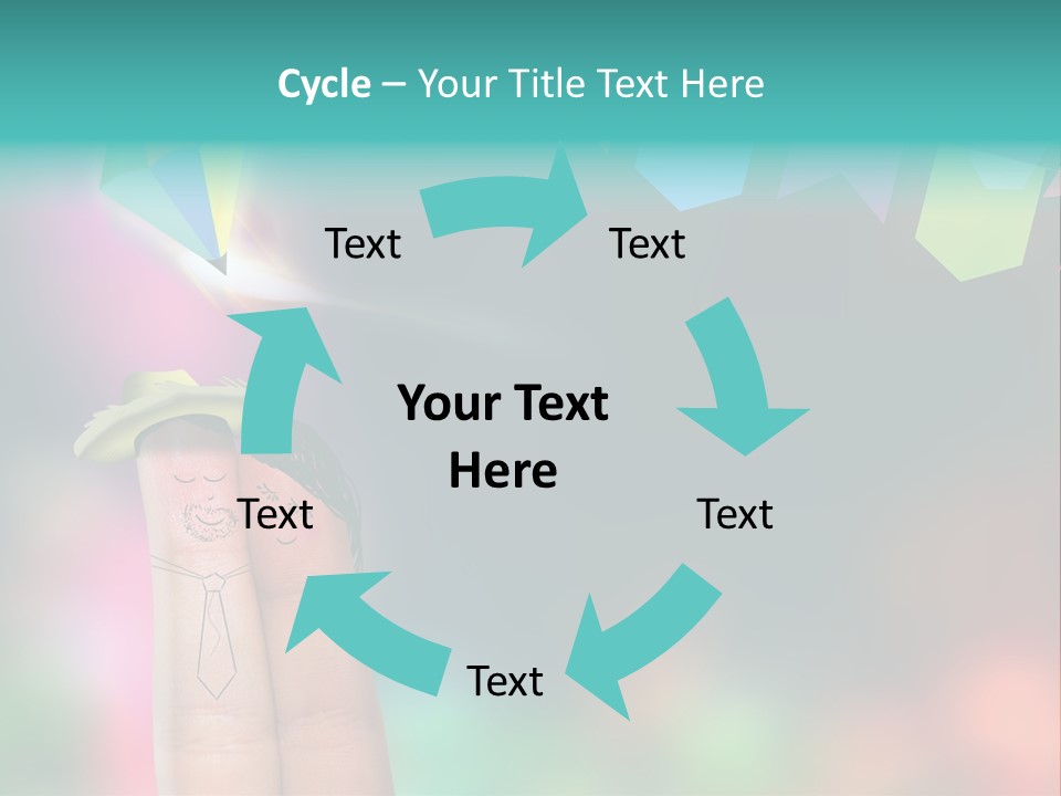 Relationship Symbol Two PowerPoint Template