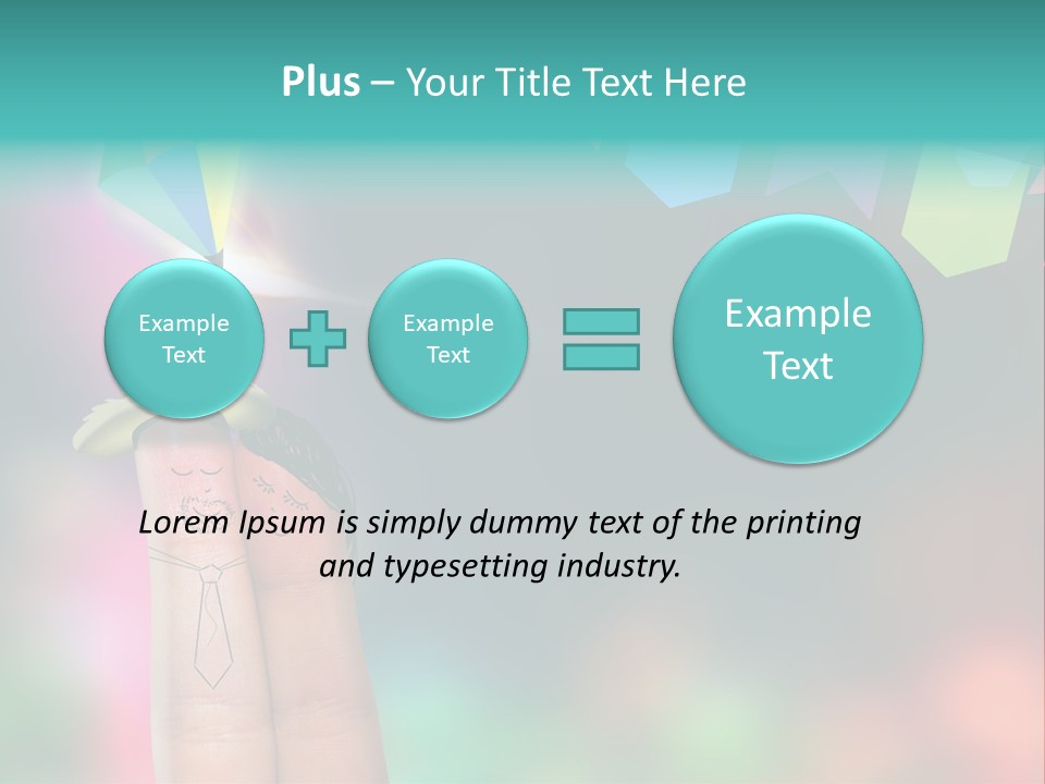 Relationship Symbol Two PowerPoint Template