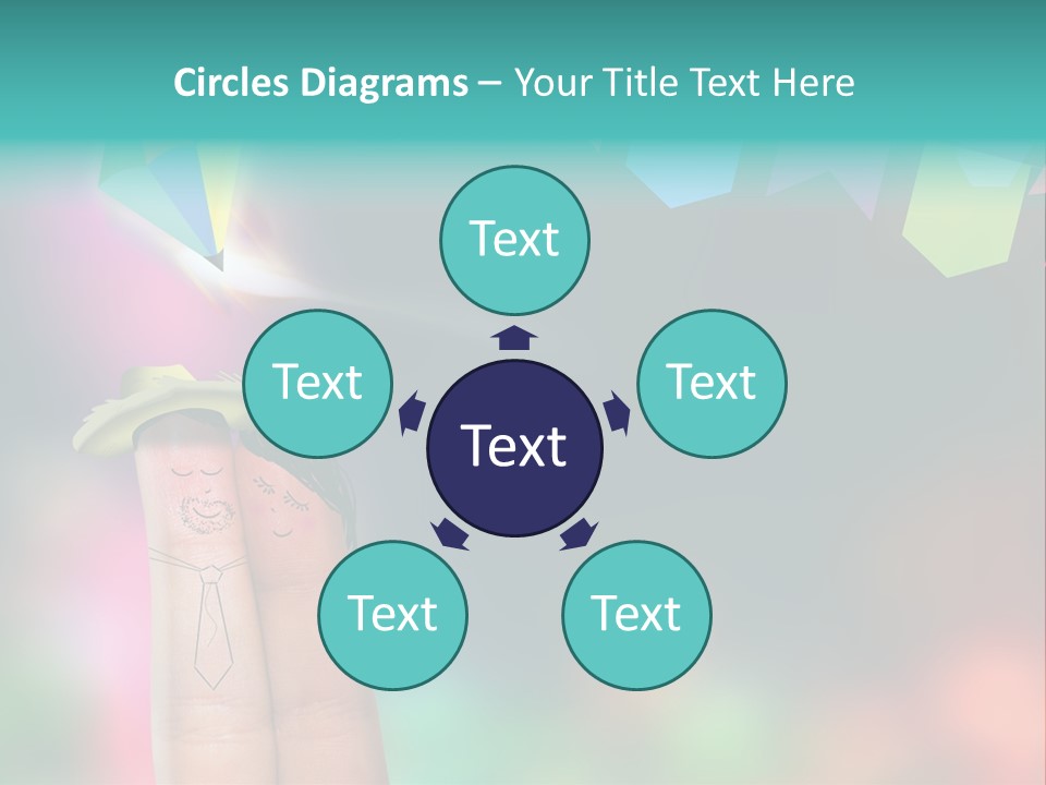 Relationship Symbol Two PowerPoint Template