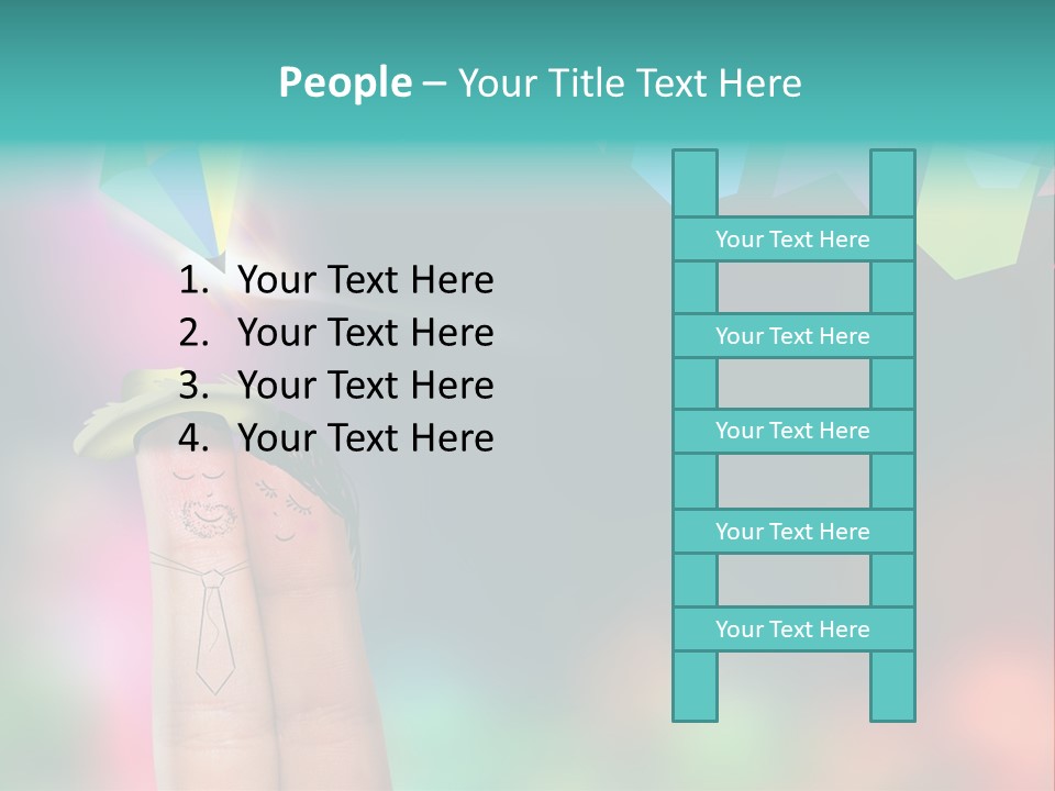 Relationship Symbol Two PowerPoint Template