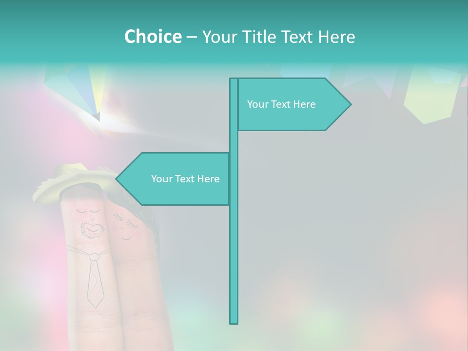 Relationship Symbol Two PowerPoint Template