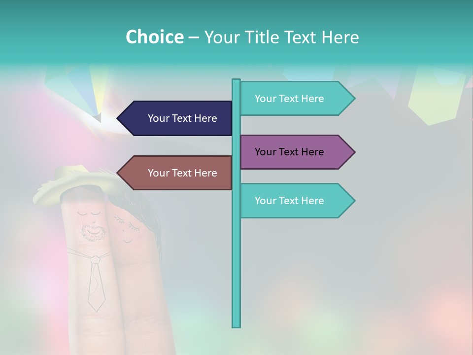 Relationship Symbol Two PowerPoint Template